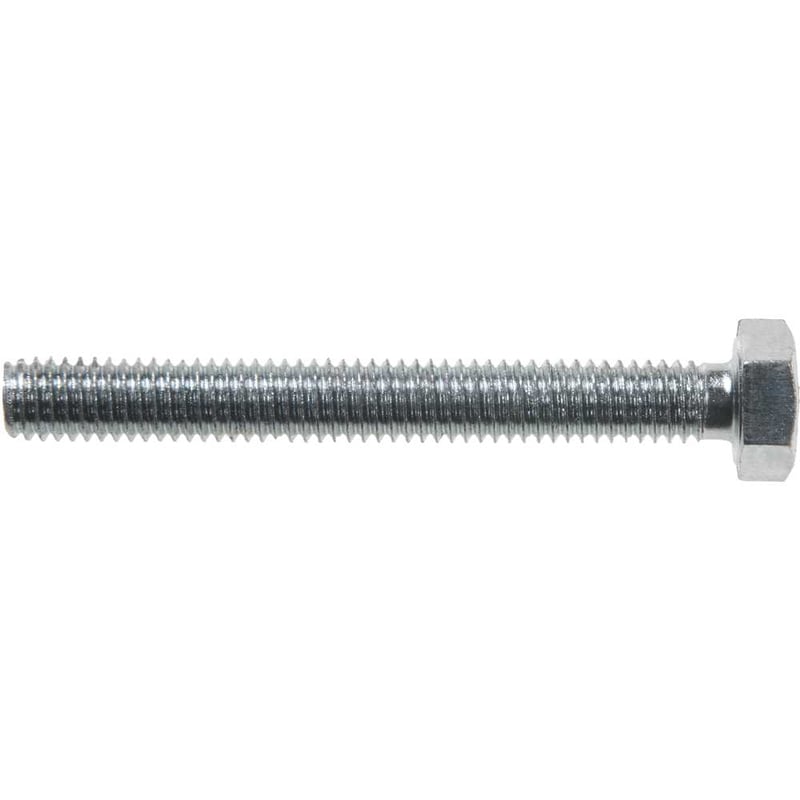 Parafuso sextavado zincado 6 mm x 50 mm, MA, rosca total