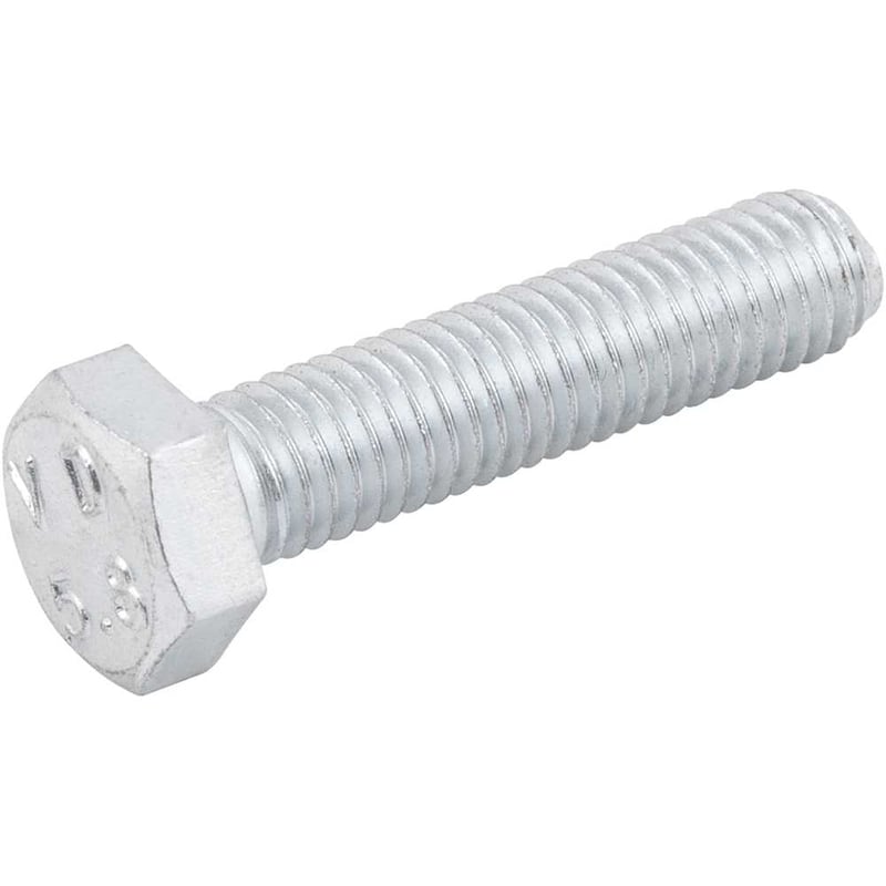 Parafuso sextavado zincado 8 mm x 35 mm, MA, rosca total