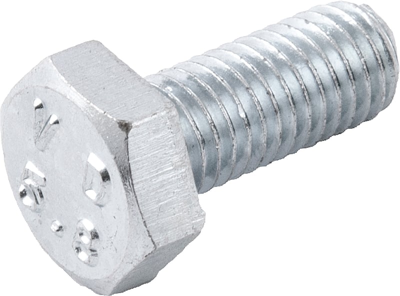 Parafuso sextavado zincado 10 mm x 25 mm, MA, rosca total