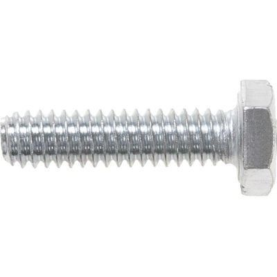 Parafuso sextavado zincado 1/4" x 1", UNC, rosca total