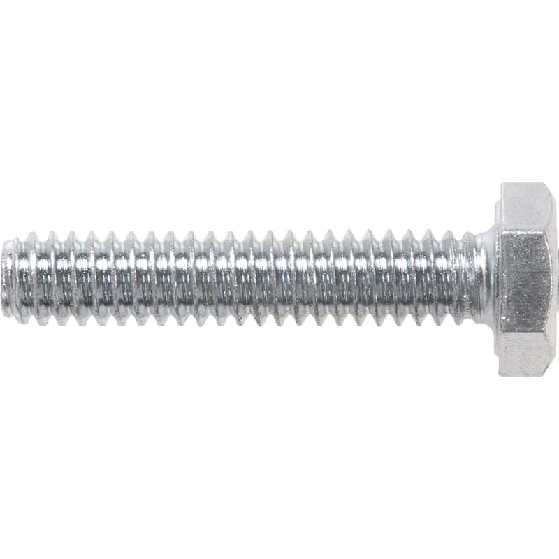Parafuso sextavado zincado 1/4" x 1.1/4", UNC, rosca total