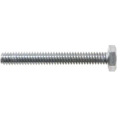 Parafuso sextavado zincado 1/4" x 2", UNC, rosca total