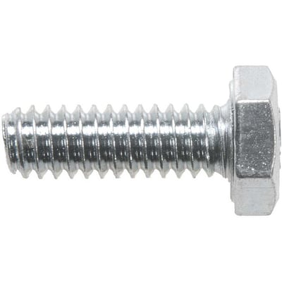 Parafuso sextavado zincado 1/4" x 3/4", UNC, rosca total