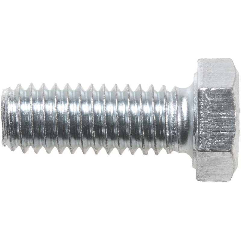 Parafuso sextavado zincado 3/8" x 1", UNC, rosca total