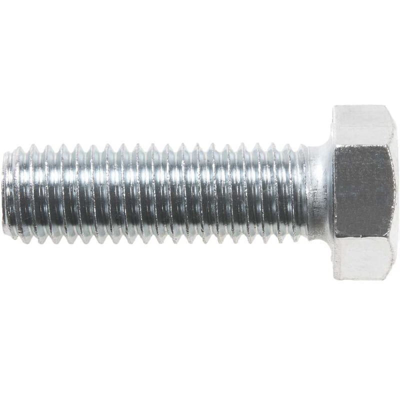 Parafuso sextavado zincado 5/8" x 2", UNC, rosca total