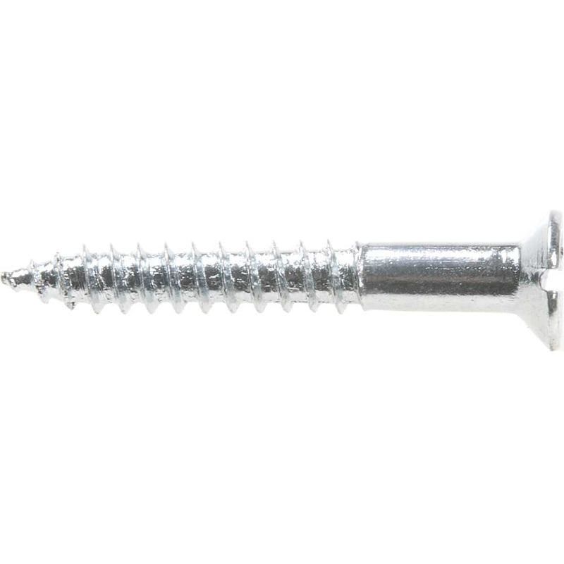 Parafuso madeira 3,8 mm x 30 mm, cabeça chata, zincado