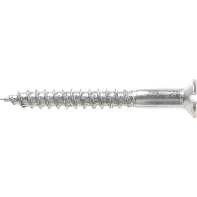 Parafuso madeira 3,8 mm x 40 mm, cabeça chata, zincado