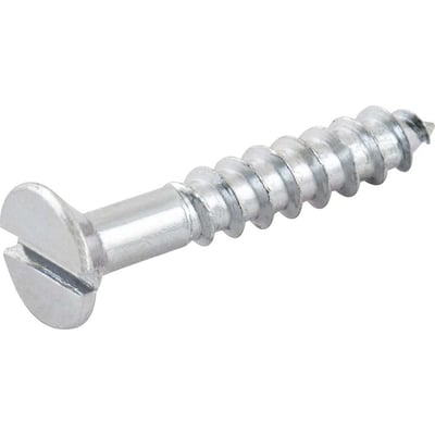 Parafuso madeira 4,2 mm x 25 mm, cabeça chata, zincado