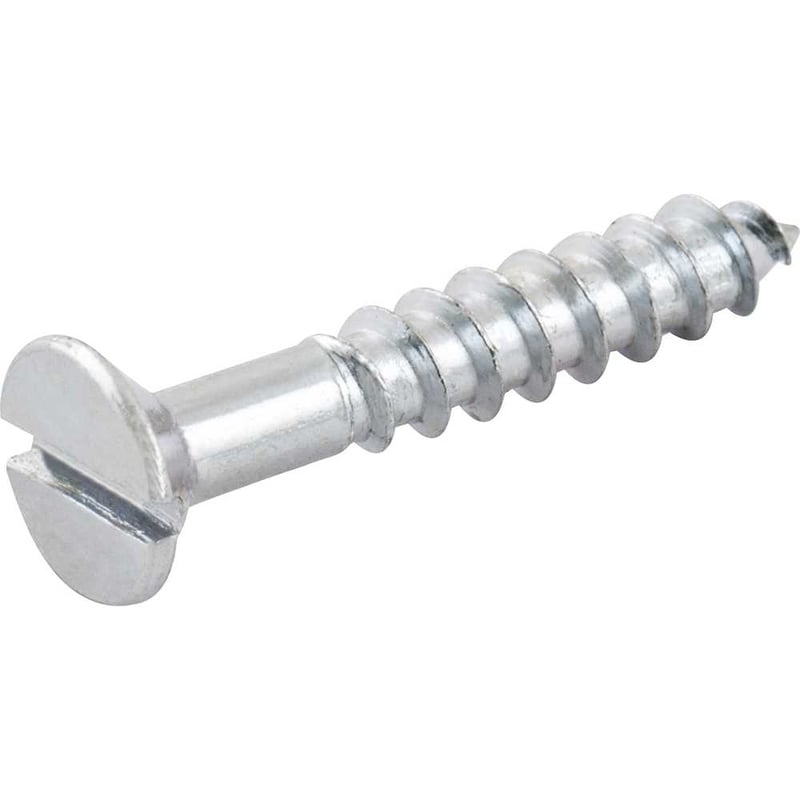 Parafuso madeira 4,2 mm x 25 mm, cabeça chata, zincado