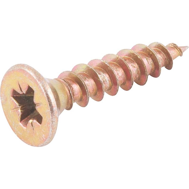 Parafuso madeira chipboard, 6,0 mm x 30,0 mm, cabeça chata, fenda cruzada/pozidrive