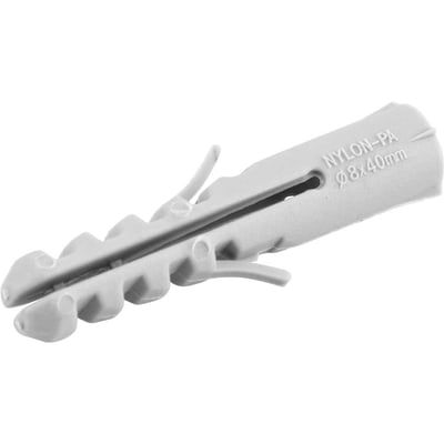 Bucha de nylon para fixação 8 mm, com 10 peças