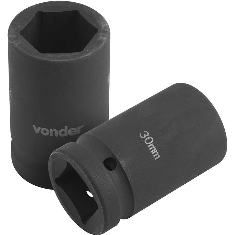 Soquete sextavado de impacto, encaixe de 1" x 30,0 mm, para desforcímeto