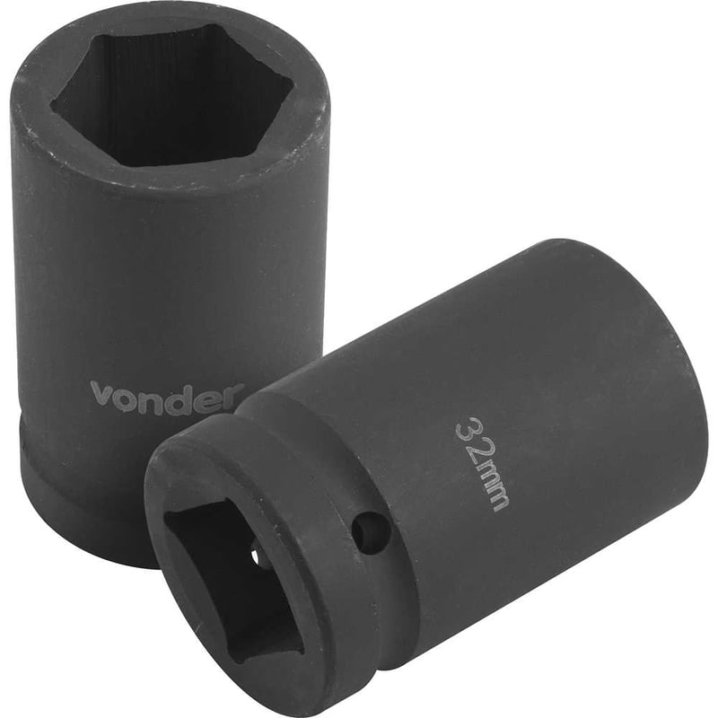 Soquete sextavado de impacto, encaixe de 1" x 32,0 mm, para desforcímeto