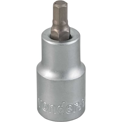 Soquete hexagonal 6 mm, encaixe de 1/2"