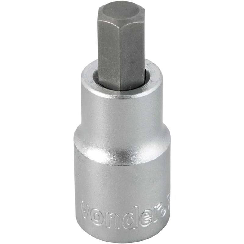 Soquete hexagonal 10 mm, encaixe de 1/2"