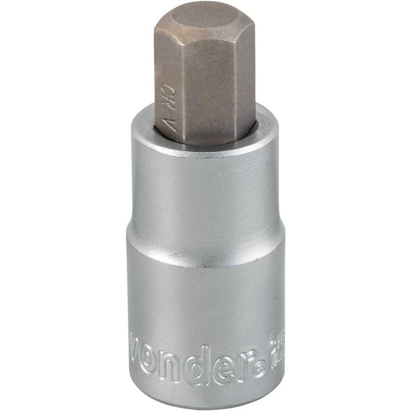 Soquete hexagonal 12 mm, encaixe de 1/2"