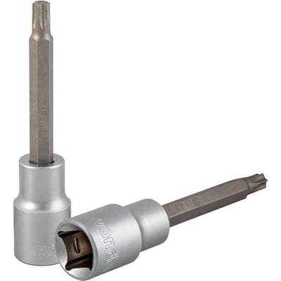 Soquete hexalobular macho longo, encaixe de 1/2", T40