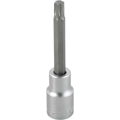 Soquete hexalobular macho longo, encaixe de 1/2", T45