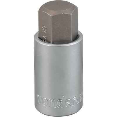 Soquete hexagonal 17 mm, encaixe de 1/2"
