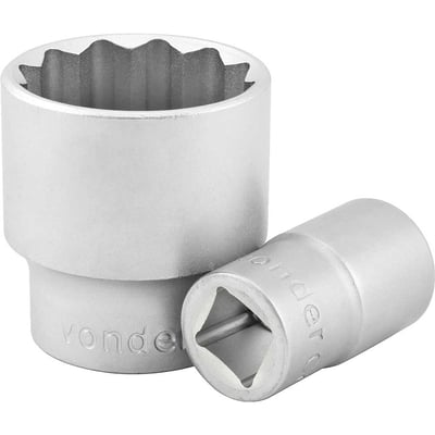 Soquete estriado com encaixe de 3/4", 19 mm