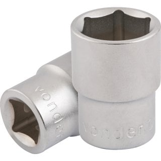 Soquete sextavado com encaixe de 1/2", 22 mm