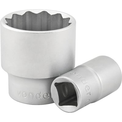 Soquete estriado com encaixe de 1/2", 20 mm