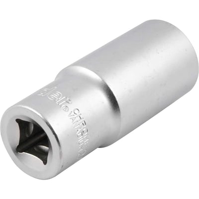 Soquete estriado longo, com encaixe de 1/2", 27 mm