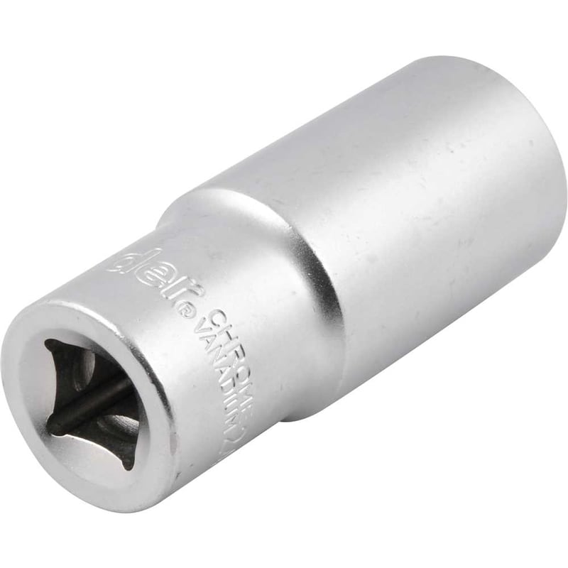 Soquete estriado longo, com encaixe de 1/2", 32 mm