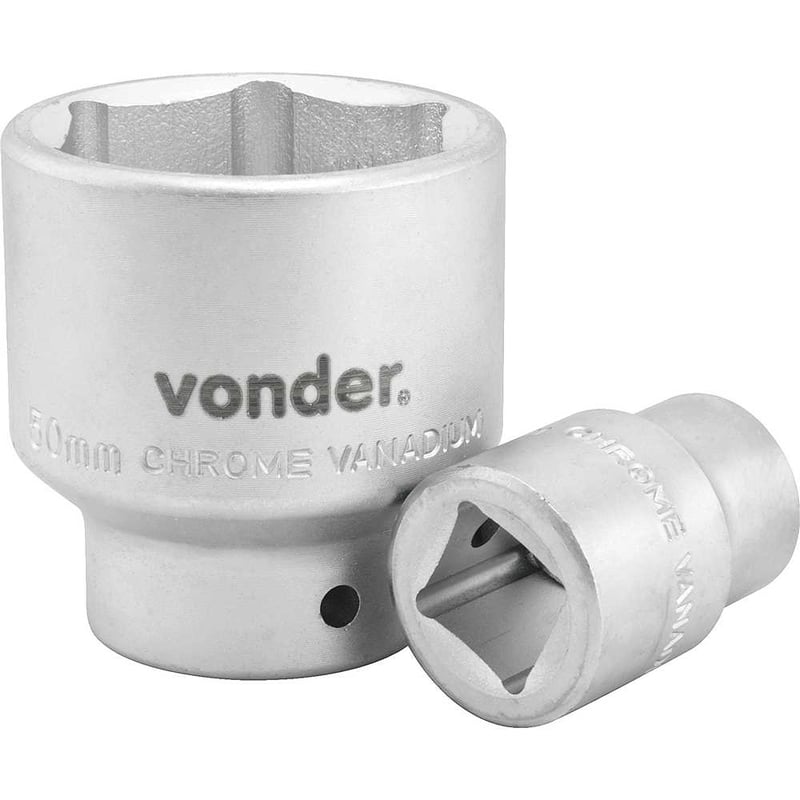 Soquete sextavado com encaixe de 3/4", 50 mm
