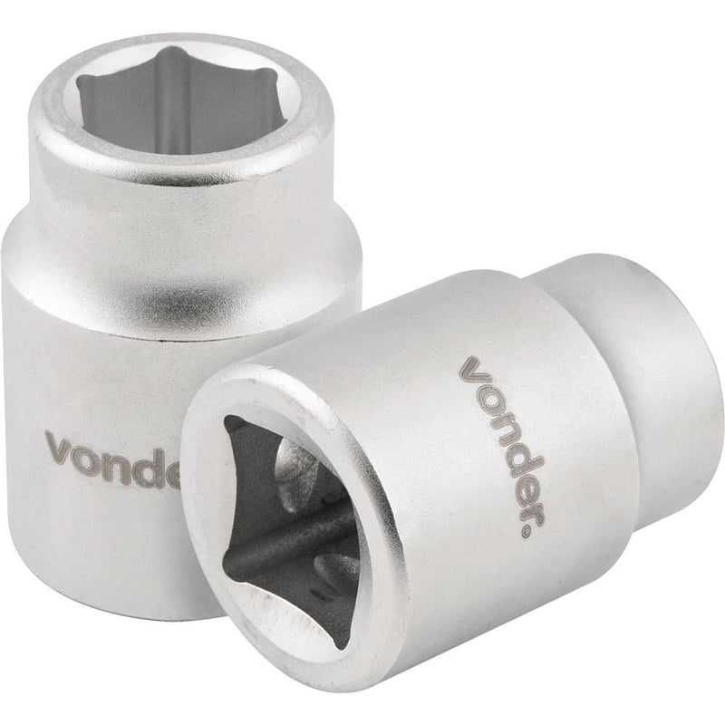 Soquete sextavado com encaixe de 3/4" x 1.1/16" em aço cromo vanádio