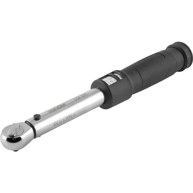 Torquímetro de estalo, encaixe de 1/4", 4 N.m - 20 N.m