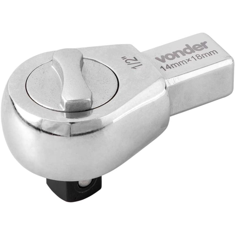 Catraca de 1/2" para torquímetro intercambiável, com encaixe 14 mm x 18 mm