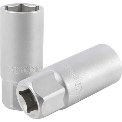 Soquete para vela de ignição, encaixe 1/2", 21 mm