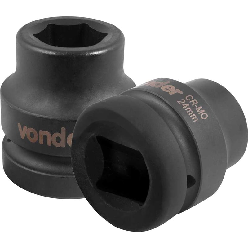 Soquete sextavado de impacto, encaixe de 1" x 24,0 mm