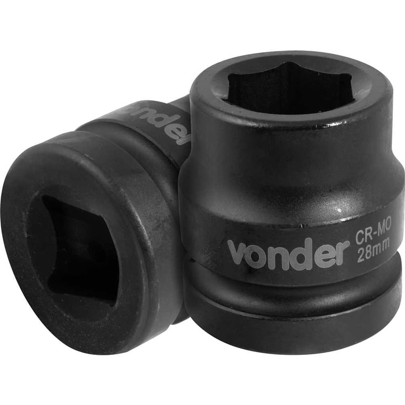 Soquete sextavado de impacto, encaixe de 1" x 28,0 mm