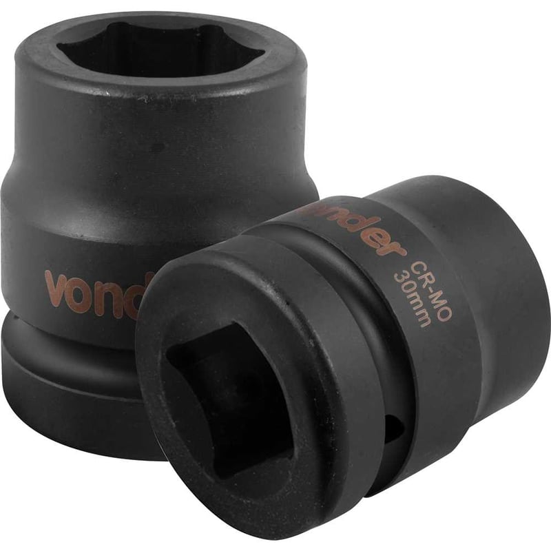 Soquete sextavado de impacto, encaixe de 1" x 30,0 mm