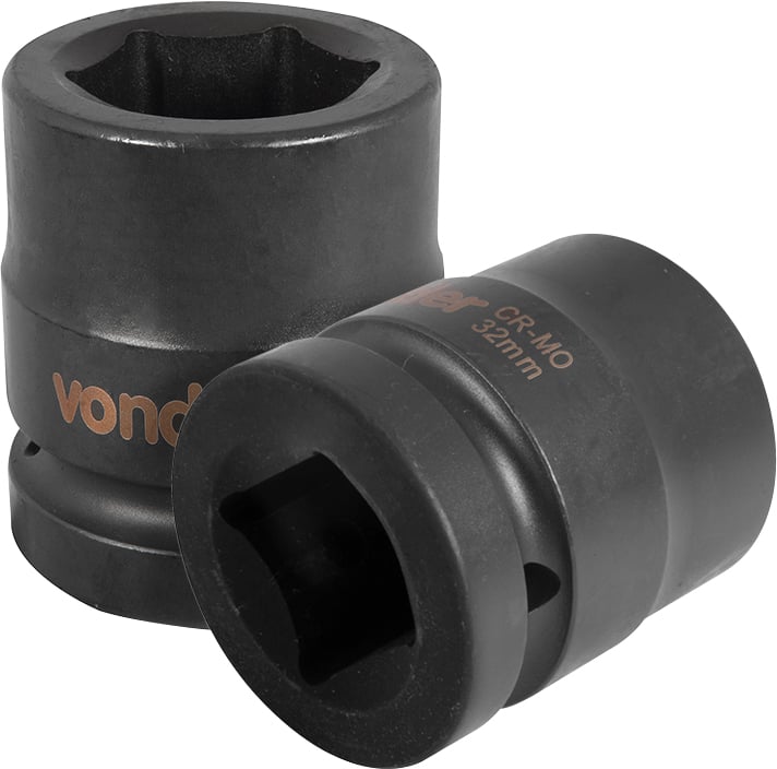Soquete sextavado de impacto, encaixe de 1" x 32,0 mm