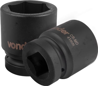 Soquete sextavado de impacto, encaixe de 1" x 41,0 mm