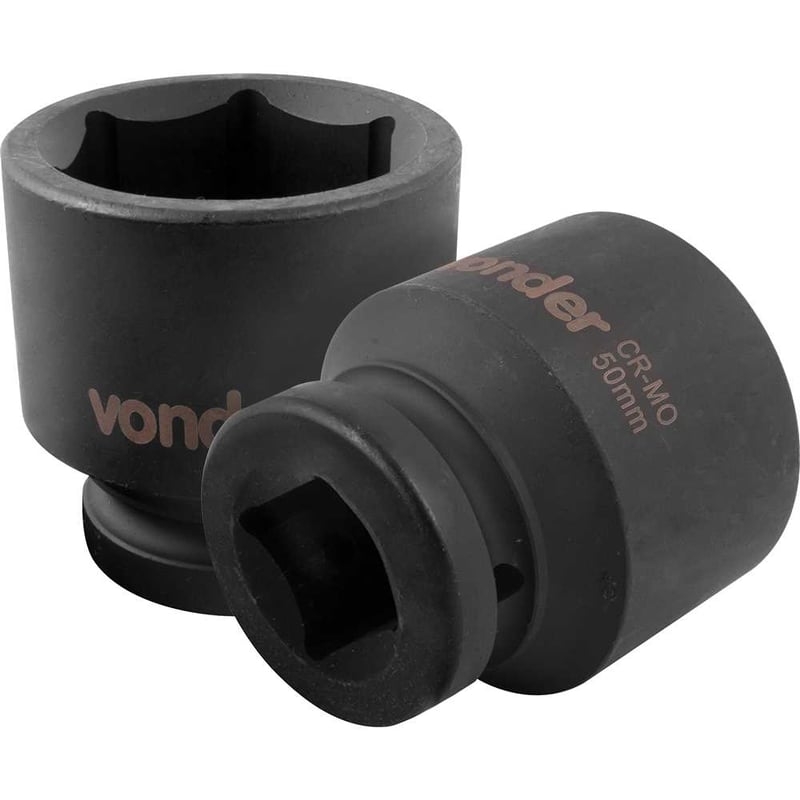 Soquete sextavado de impacto, encaixe de 1" x 50,0 mm