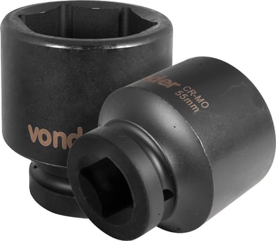 Soquete sextavado de impacto, encaixe de 1" x 55,0 mm