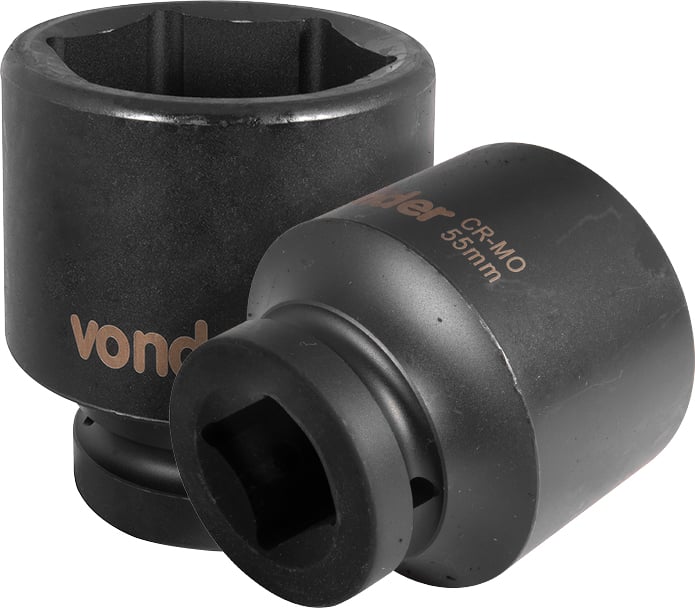 Soquete sextavado de impacto, encaixe de 1" x 55,0 mm