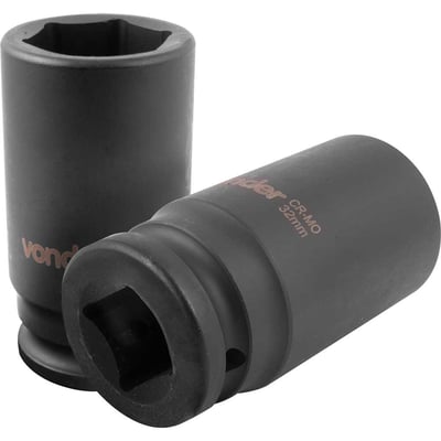 Soquete sextavado longo de impacto, 32 mm, encaixe de 3/4"