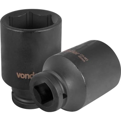 Soquete sextavado longo de impacto, 46 mm, encaixe de 3/4"