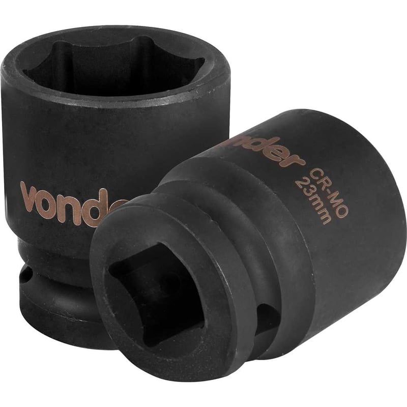 Soquete sextavado de impacto, encaixe de 1/2" x 23,0 mm