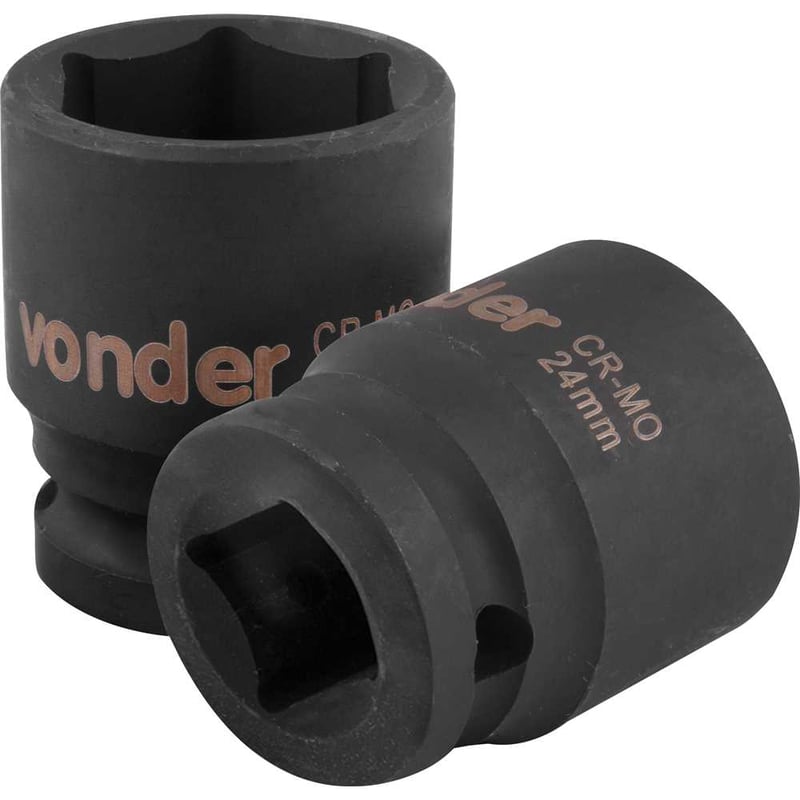 Soquete sextavado de impacto, encaixe de 1/2" x 24,0 mm