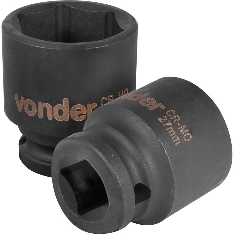 Soquete sextavado de impacto, encaixe de 1/2" x 27,0 mm