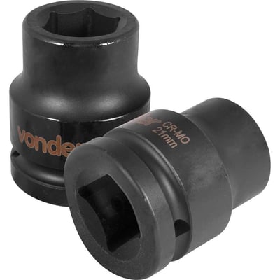 Soquete sextavado de impacto, encaixe de 3/4" x 21,0 mm