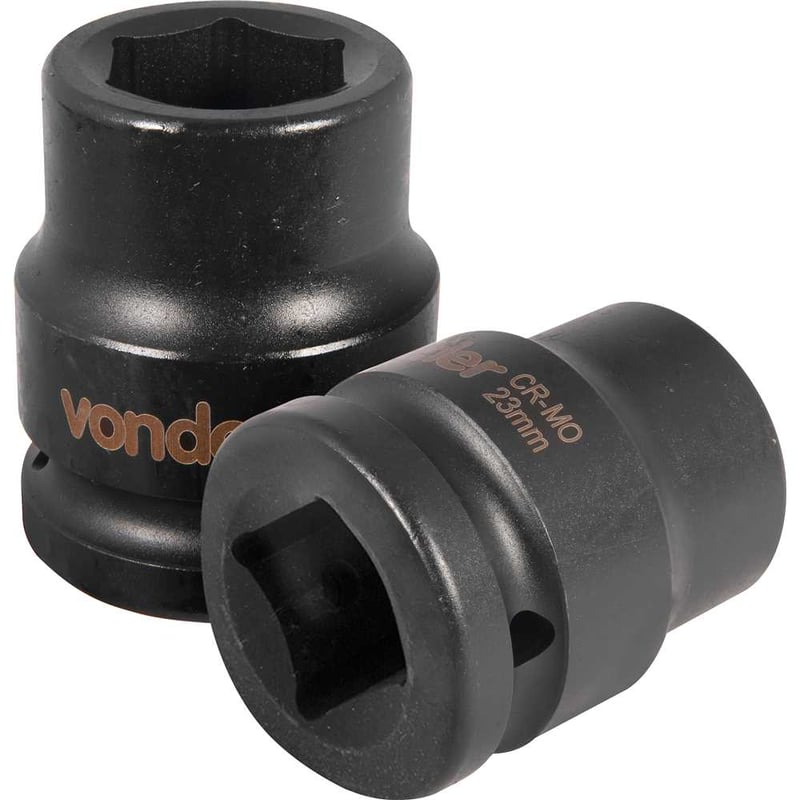 Soquete sextavado de impacto, encaixe de 3/4" x 23,0 mm