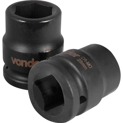 Soquete sextavado de impacto, encaixe de 3/4" x 25,0 mm