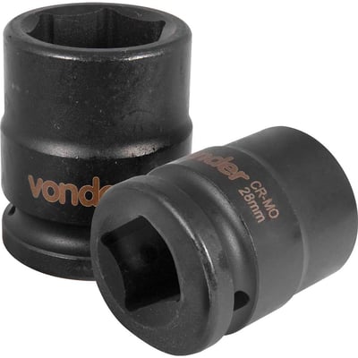 Soquete sextavado de impacto, encaixe de 3/4" x 28,0 mm